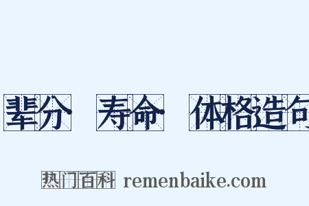 辈分·寿命·体格造句是什么意思的图片